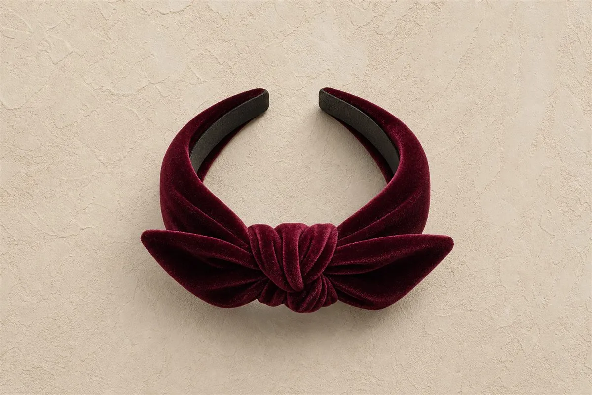 Bandeau Cheveux Noué Velours
