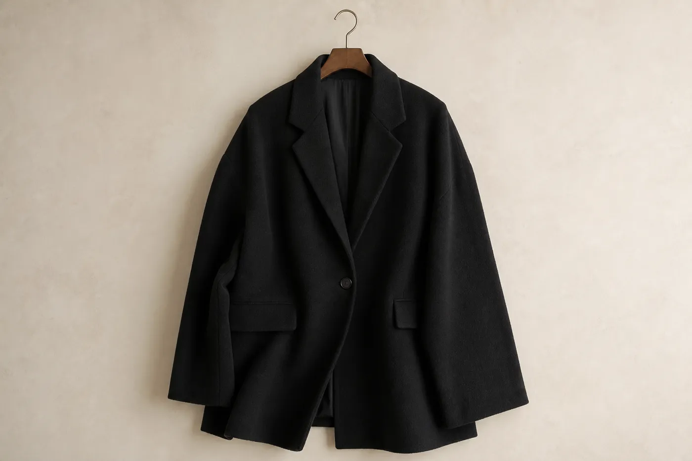 Signature Oversized Wool Blazer Signature
