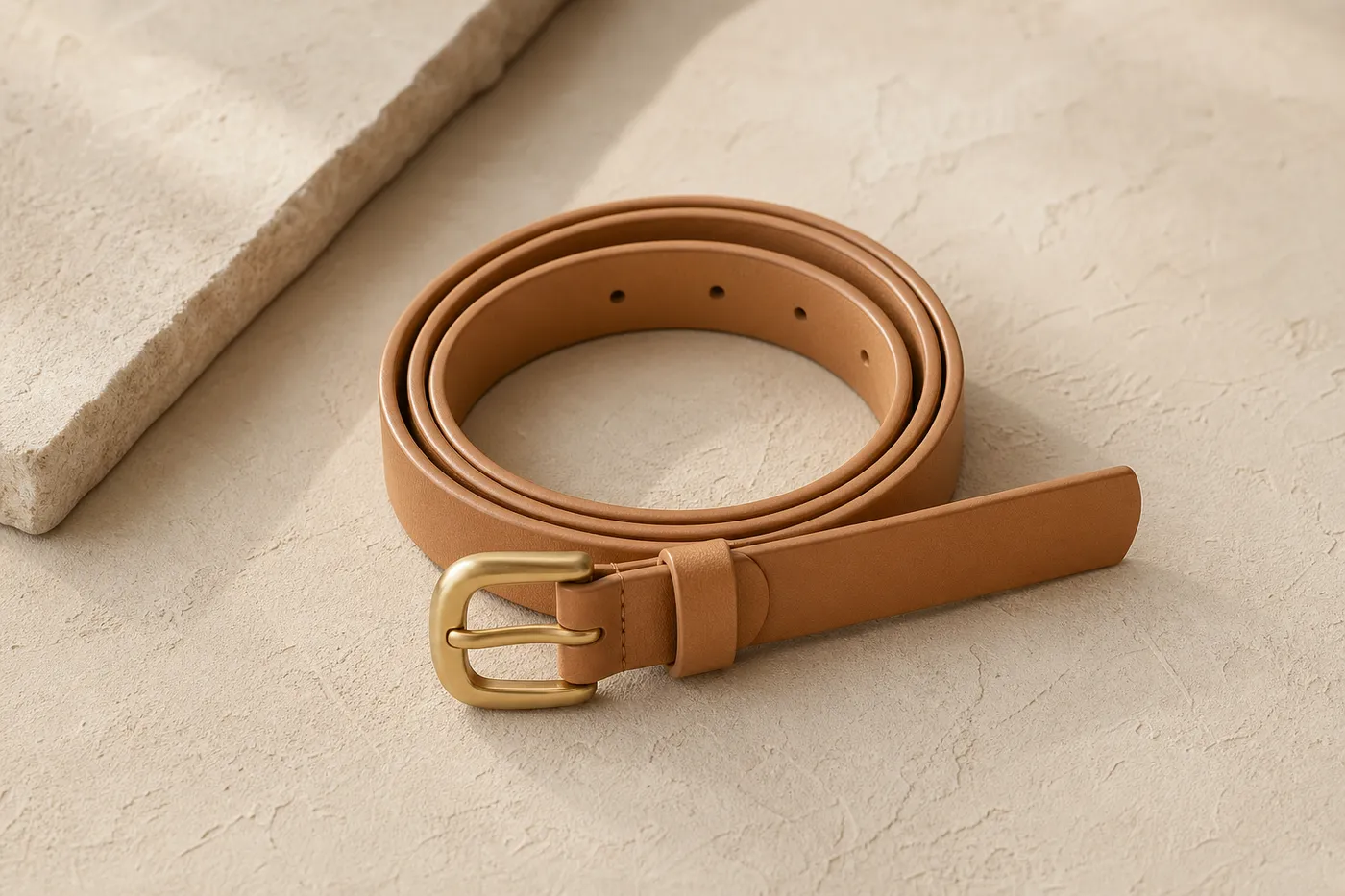 Iconic Slim Vegan Leather Belt No.13