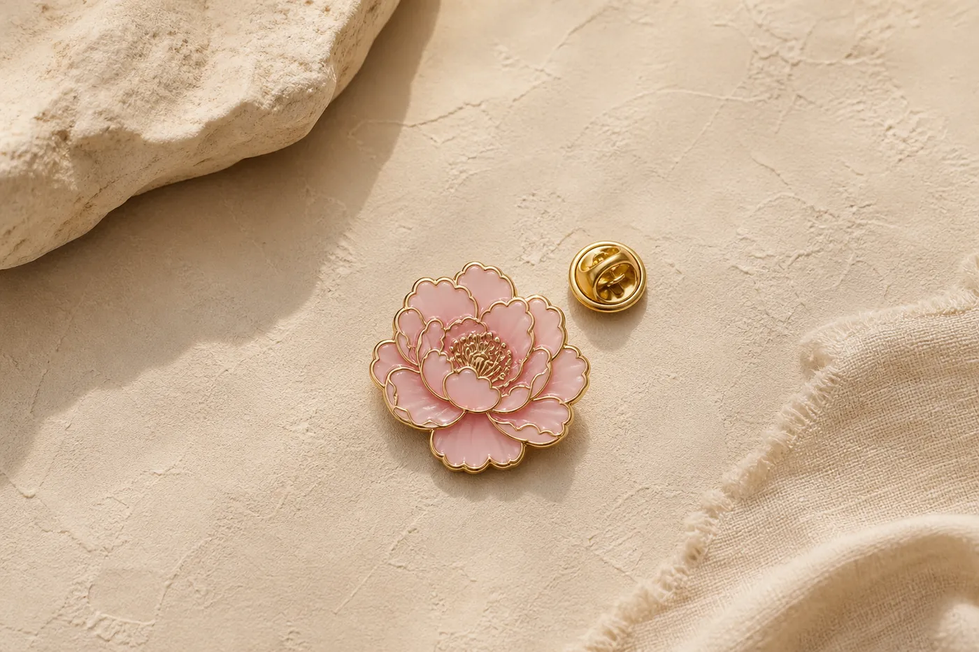Enamel Flower Pin No.09